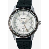 Seiko Mens Presage Stone Style 60s Road Trip GMT Watch SSK011J1