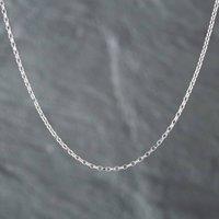 Pre-Owned 9ct White Gold 18 Inch Belcher Chain 41011081