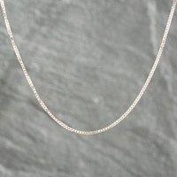 Pre-Owned 9ct White Gold 18 Inch Box Chain 41021064