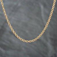 Pre-Owned 9ct Yellow Gold 18 Inch Rope Chain 41021248