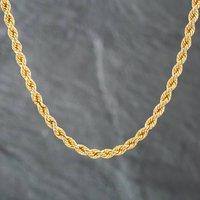 Pre-Owned 9ct Yellow Gold 18 Inch Rope Chain 41021277