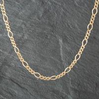 Pre-Owned 9ct Yellow Gold 3+1 20 Inch Figaro Chain 41041046