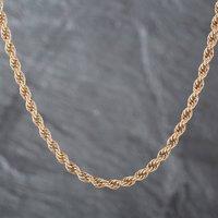 Pre-Owned Vintage 9ct Yellow Gold 20 Inch Prince Of Wales Chain 41041196