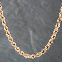 Pre-Owned 9ct Yellow Gold 16 Inch Rope Chain 41041255