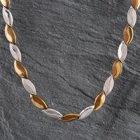 Pre-Owned 9ct Two Colour Gold 16 Inch Necklace 4104810