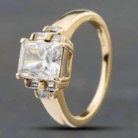 Pre-Owned 9ct Yellow Gold Cubic Zirconia Dress Ring 41101455