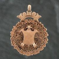 Pre-Owned Vintage 9ct Rose Gold Medal Loose Pendant 41141376