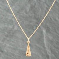 Pre-Owned 9ct Yellow Gold Pendant & 20 Inch Foxtail Chain 41141731