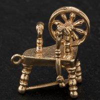Pre-Owned 9ct Yellow Gold Spinning Wheel Pendant 4114534
