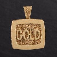Pre-Owned 9ct Yellow Gold 'Gold' Pendant 4114851