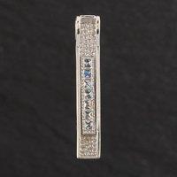 Pre-Owned 9ct White Gold Cubic Zirconia Loose Pendant 4114945