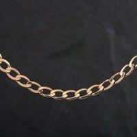 Pre-Owned 9ct Yellow Gold 18 Inch Curb Necklace 4116093