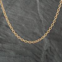 Pre-Owned 9ct Yellow Gold 19 Inch Trace Chain 41161185
