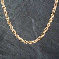 Pre-Owned 9ct Yellow Gold Triple Patterned Link 18 Inch Curb Chain 41161262