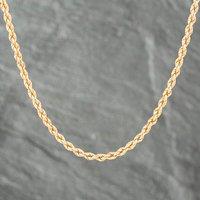 Pre-Owned 9ct Yellow Gold Solid 17 Inch Rope Chain 41161437