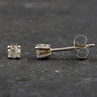 Pre-Owned Platinum 3mm 0.30ct Brilliant Cut Diamond Stud Earrings 41171924