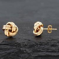 Pre-Owned 9ct Yellow Gold Knot Stud Earrings 41172172