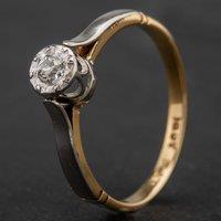 Pre-Owned Old Cut Solitaire Diamond Ring 4133924