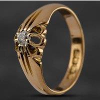 Pre-Owned Vintage 18ct Yellow Gold Diamond Solitaire Ring 4134988