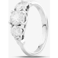 Pre-Owned Platinum 1.30ct Brilliant Cut Diamond Three Stone Ring 4148485