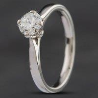 Pre-Owned Platinum 0.57ct Brilliant Cut Diamond Solitaire Ring 4148786