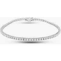 Pre-Owned 18ct White Gold 3.24ct Brilliant Cut Diamond Tennis Bracelet 43070048