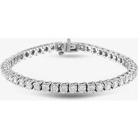 Pre-Owned 14ct White Gold 7.47ct Brilliant Cut Diamond 7 Inch Tennis Bracelet 4307122