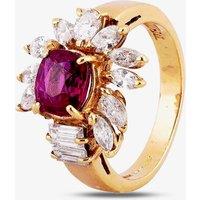 Pre-Owned 14ct Yellow Gold 1.50ct Ruby & 1.00ct Diamond Ring 4312302