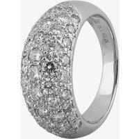 Pre-Owned Platinum Diamond Five Row Pave Ring 4312489