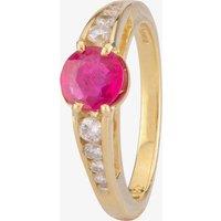 Pre-Owned 18ct Yellow Gold Ruby and Diamond Ring 4328326