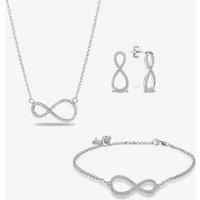 Rosa Lea Pave Infinity Jewellery Set AE-950632NA-1 & AE-950632HA-1 & AE-950711EA