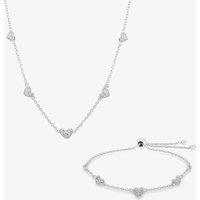 Rosa Lea Pave Hearts Jewellery Set AM-2THB021504 & AM-2THB021604