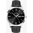 Sekonda Classic Black Leather Strap Watch 1705