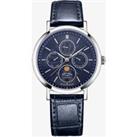 Rotary Dress Moonphase Navy Leather Watch GS05425/05