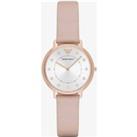 Emporio Armani Ladies Rose Gold Plated Strap Watch AR2510
