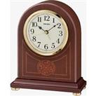Seiko Clocks Brown Alder Wooden Mantel Clock QXE057B