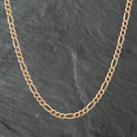 Pre-Owned 9ct Yellow Gold 3+1 18 Inch Figaro Chain 41021146