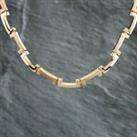Pre-Owned 9ct Yellow Gold Greek Key Design 16 Inch Bar Necklace 41041001