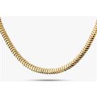 Pre-Owned 18ct Two Colour Gold Reversible 17 Inch Bar Chain 41041112
