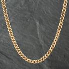 Pre-Owned 9ct Yellow Gold Flat 18 Inch Curb Chain 41041143