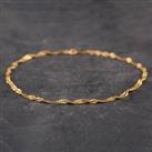 Pre-Owned 9ct Yellow Gold 9.5 Inch Curb Chain Bracelet 41051006