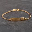 Pre-Owned 18ct Yellow Gold 5 Inch Identity Bracelet 41061040