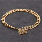 Pre-Owned 9ct Yellow Gold Double 7.5 Inch Curb Chain Bracelet 41061083