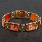 Pre-Owned 9ct Yellow Gold Cameo Bracelet 4107992