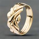 Pre-Owned 9ct Yellow Gold Crossover Ring 41101451