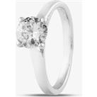 Pre-Owned Platinum 1.00ct Brilliant Cut Diamond Solitaire Ring 4112938