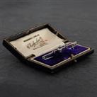 Pre-Owned Vintage White Gold Sapphire & Old Cut Diamond Bar Brooch 4113054