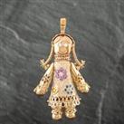 Pre-Owned 9ct Yellow Gold Cubic Zirconia Ragdoll Loose Pendant 41141430