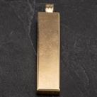 Pre-Owned 9ct Yellow Gold Oblong Ingot Pendant 4114269
