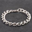 Pre-Owned Silver 8.5 Inch Curb Chain Bracelet 41251224